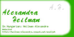 alexandra heilman business card